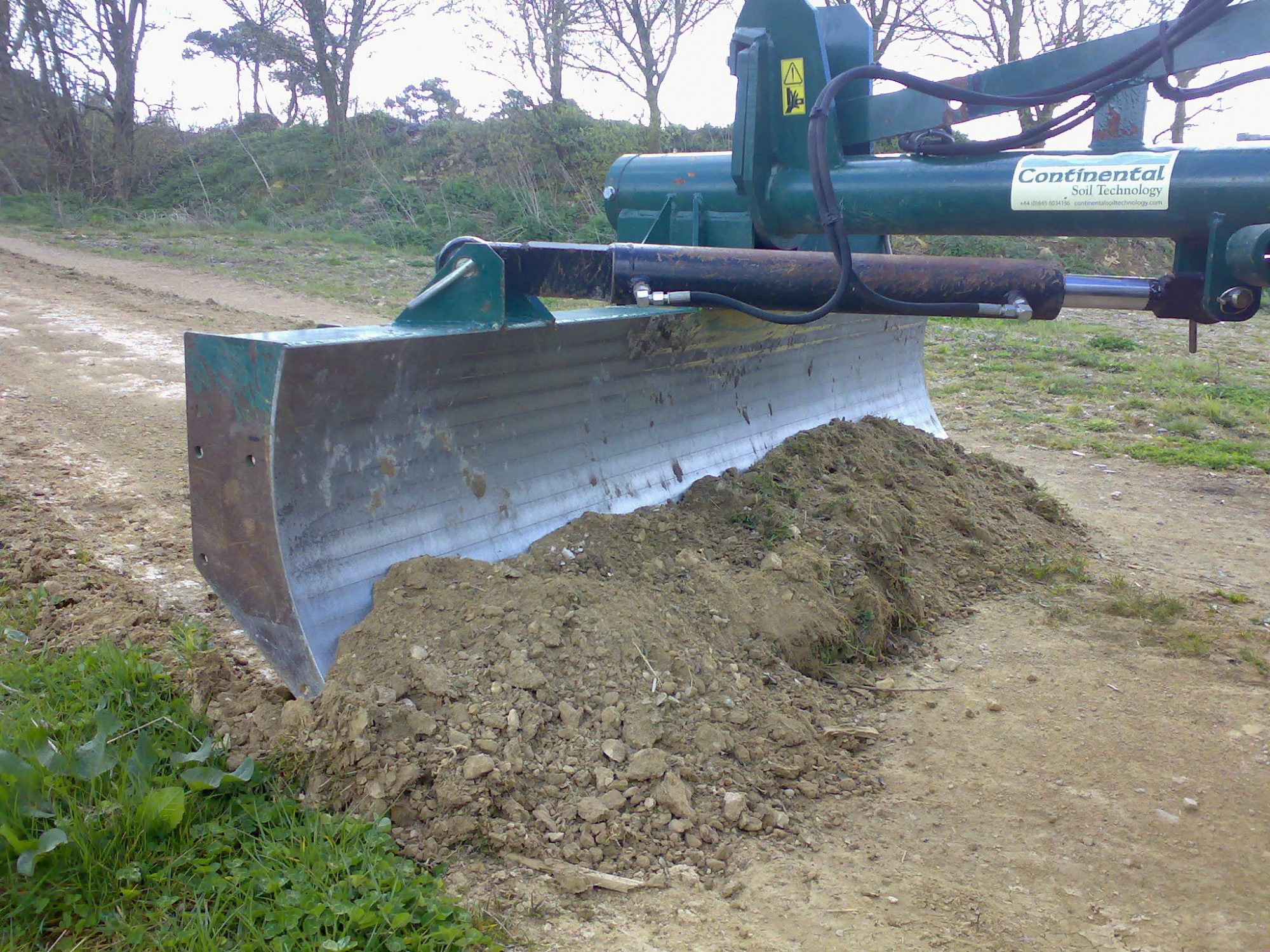 tractor trackway road grader three point linkage