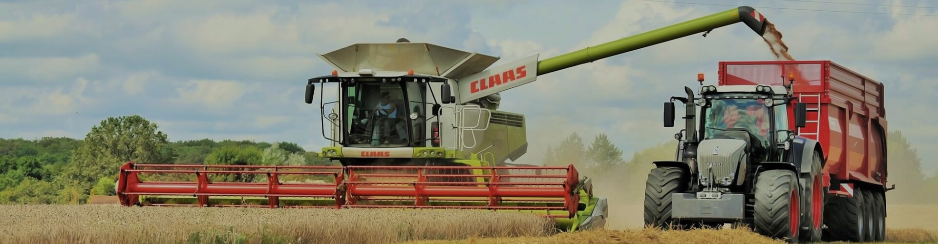 Claas combine krampe bandit trailer harvest