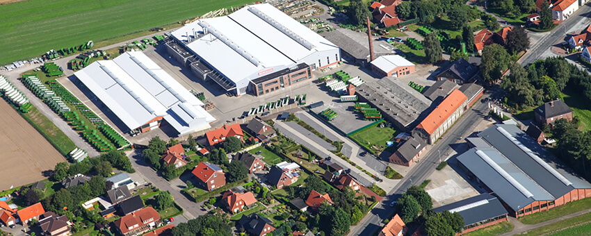 Bergmann factory viewed from the air