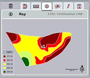 Precision ag variable rate map