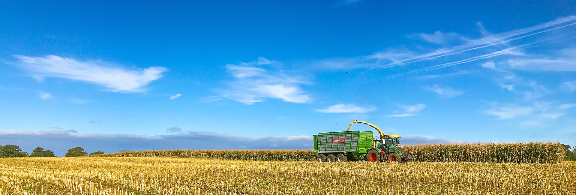 maize silage trailer moving floor harvest landscape