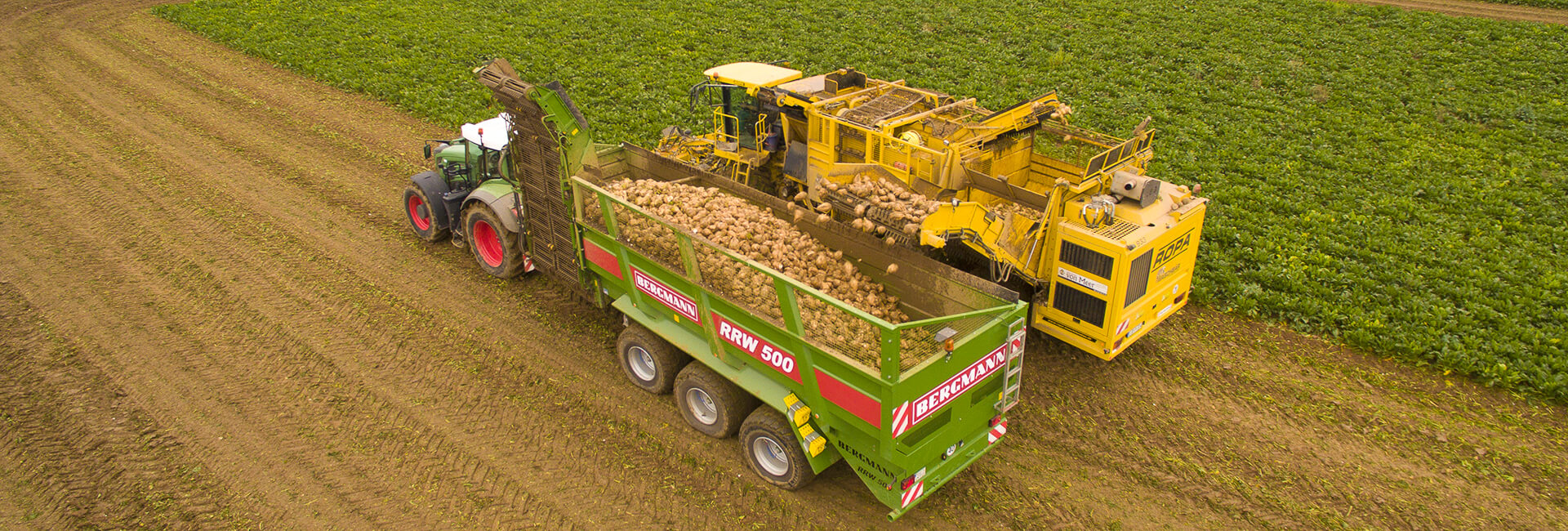 Beet overloading trailer