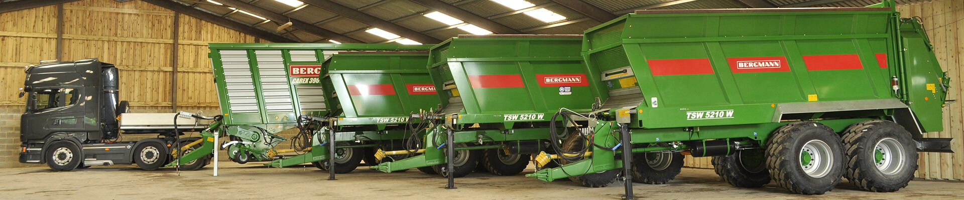 Bergmann machinery in building spreaders and truck