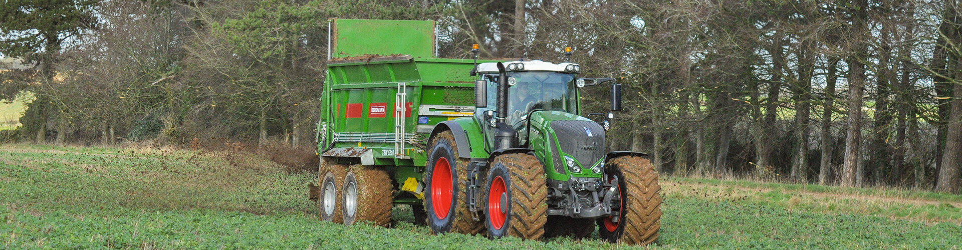 tandem axle muck spreader accurate bergmann