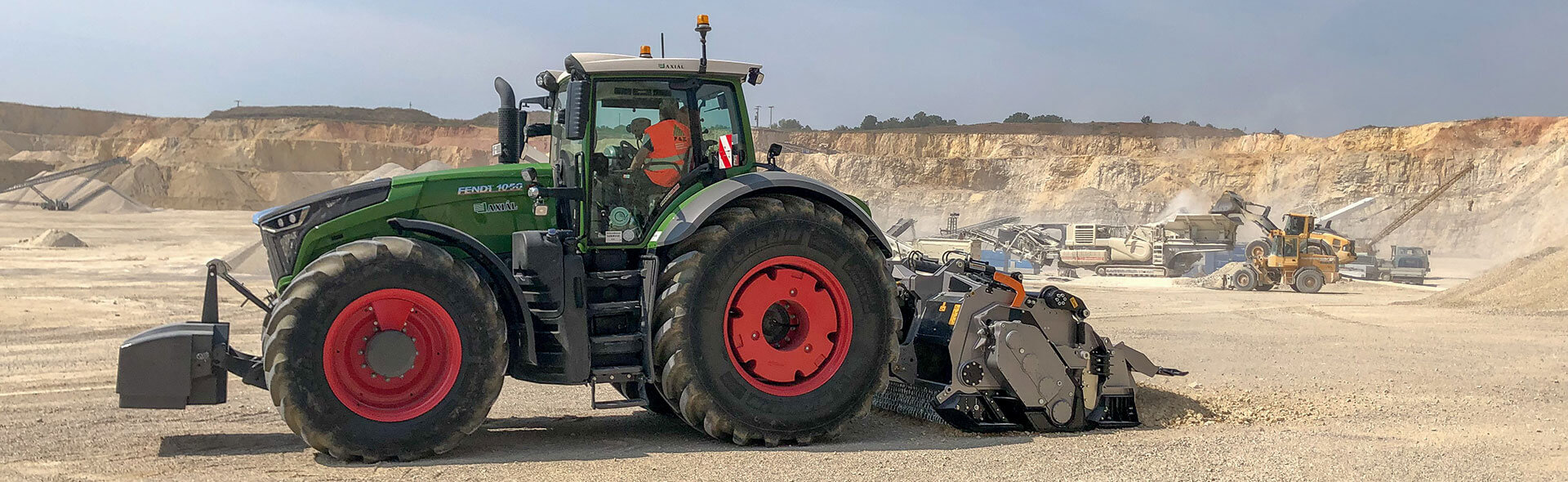 FAE Stabiliser at work inn a quarry