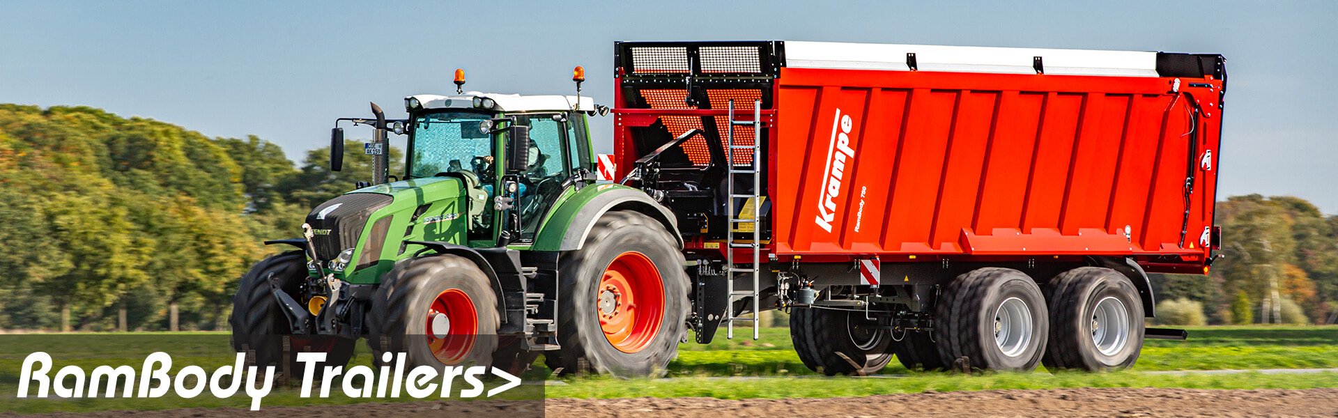 Krampe Push off trailers fends tractor